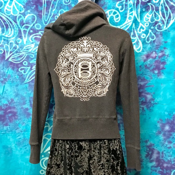 EUC 🌸 BEBE Full-Zip Lightweight 💎Hoodie Jacket - Picture 2 of 15